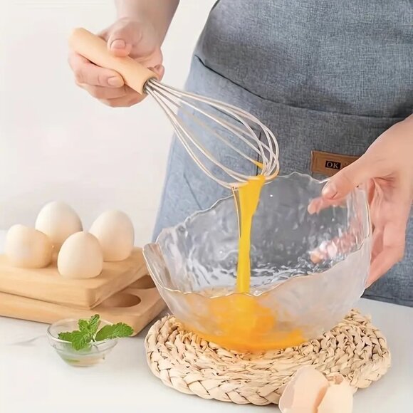 12pcs Non-Stick Silicone Kitchenware Utensil Set with Ergonomic Wooden Handle - Picture 5 of 11